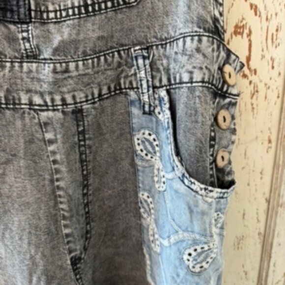 OLI & HALI PATCHWORK TENCEL OVERALLS - Picture 10 of 13